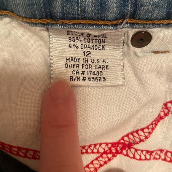 NYDJ Y2K cropped straight leg denim jeans style: Marilyn size 12 - Picture 8 of 10